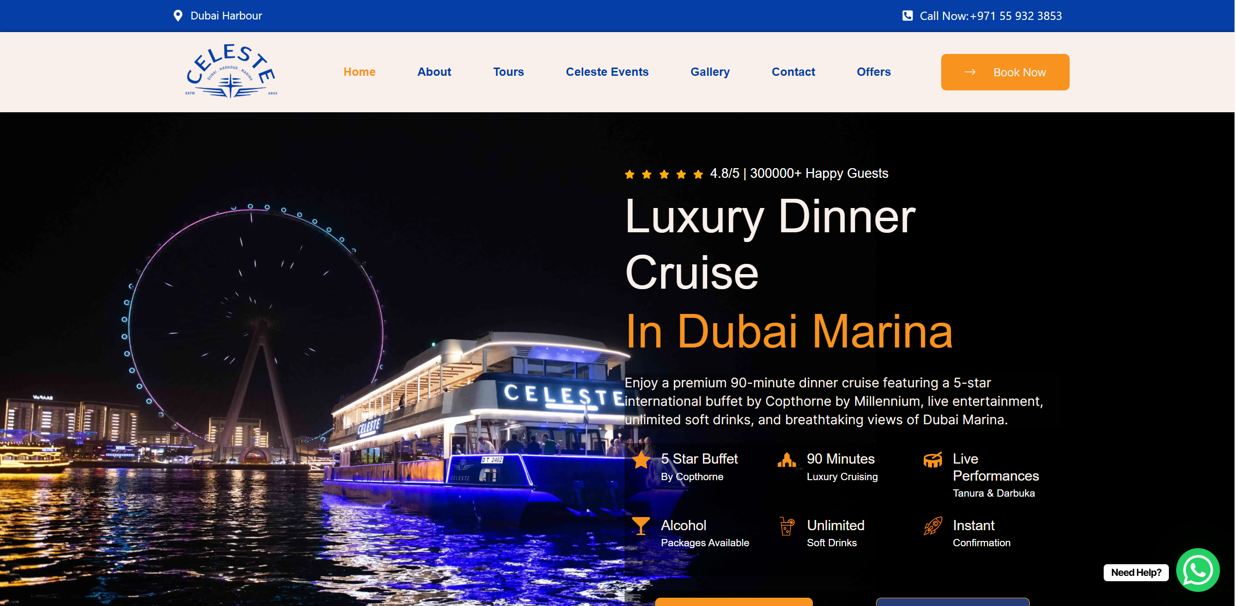 Luxury Dinner Cruise Dubai Marina - Ever List