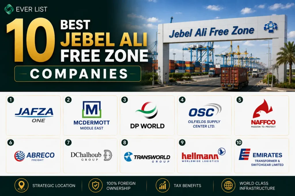 10 Best Jebel Ali Free Zone Companies To Know In 2026