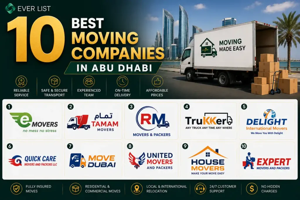 10 Best Moving Companies in Abu Dhabi - Ever List