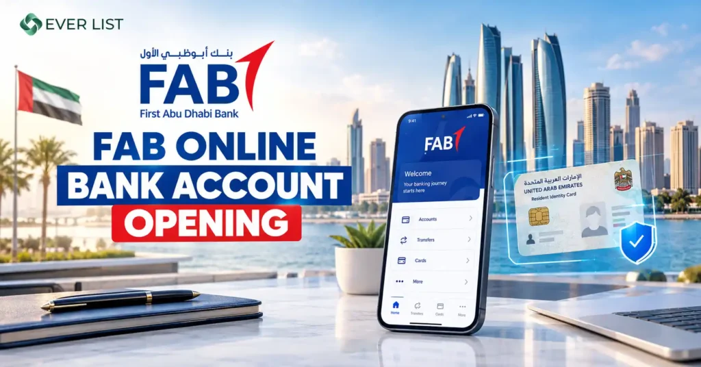 FAB Online Bank Account Opening - Ever List