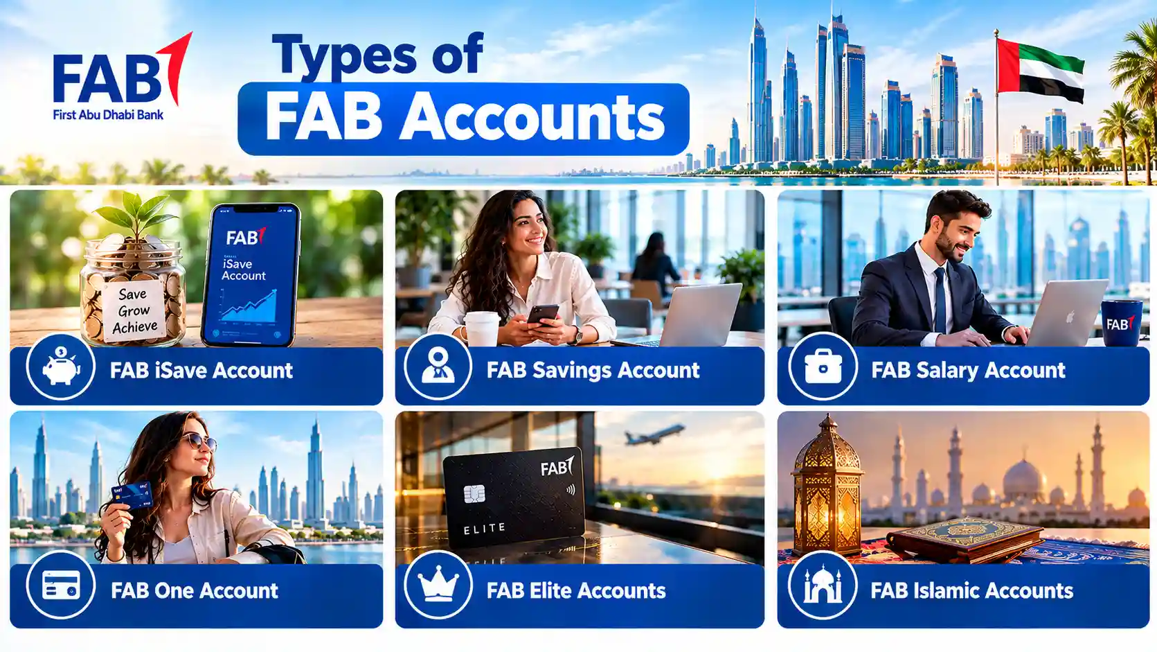 FAB Online Bank Account Opening: Complete Guide for UAE Residents and Global Applicants Types of FAB Accounts